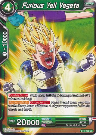 Furious Yell Vegeta BT1-065 UC